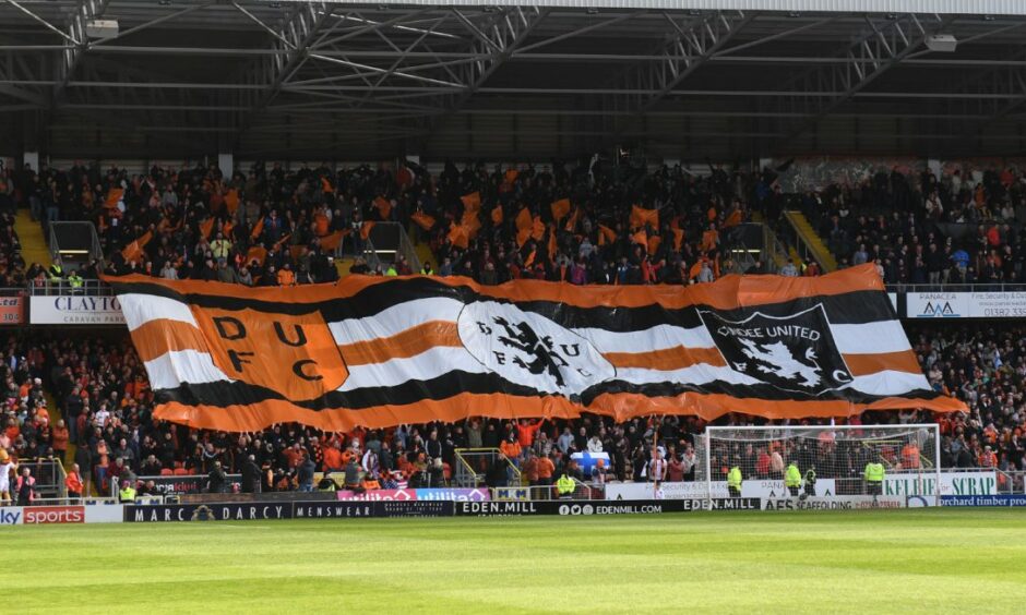 Dundee United fans at Tannadice.