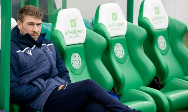 St Johnstone's David Wotherspoon at Celtic Park.
