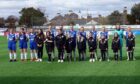 The Montrose Women's team line up ahead of their 4-1 win over East Fife at the weekend.