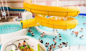 Children at Perth Leisure Pool, a Live Active Leisure facility