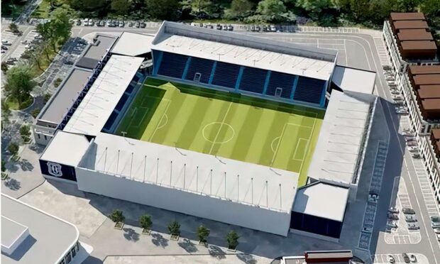 Dundee FC submit fresh stadium plans that include 140 houses and 70 apartments near Camperdown Park