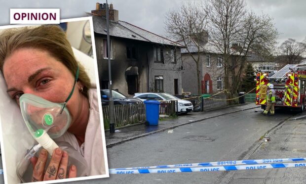 A fife mum has told how a 'miracle' got her family to safety from this fire