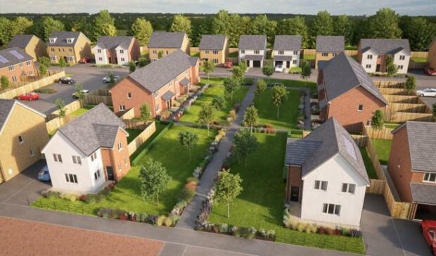 The Keepmoat Homes development at Glenrothes.