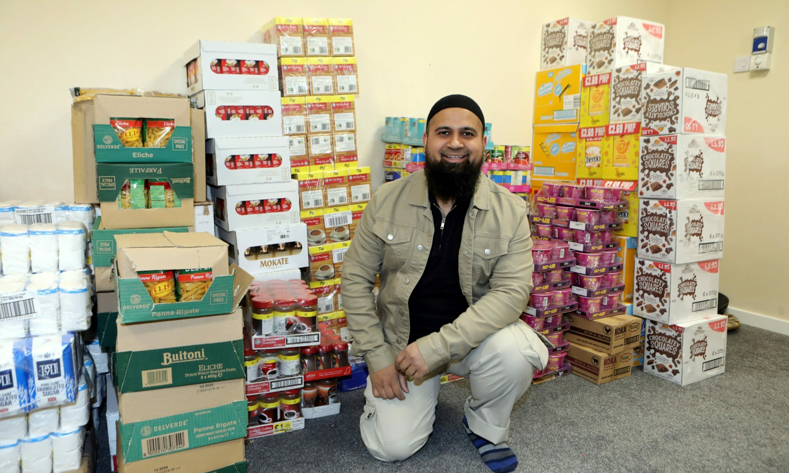 Iftekhar Yaqub from a Dundee foodbank