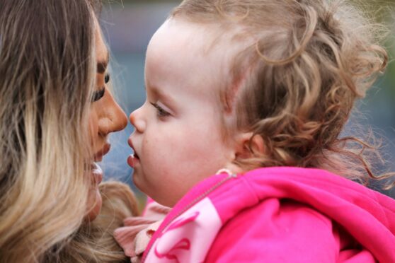 Kinsley McMillan with mum Eden