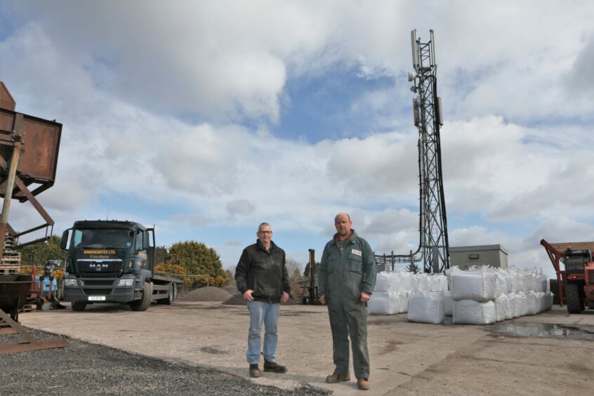 Bruce (left) and Kevin Ramsay are locked in a battle over the mast site rental.