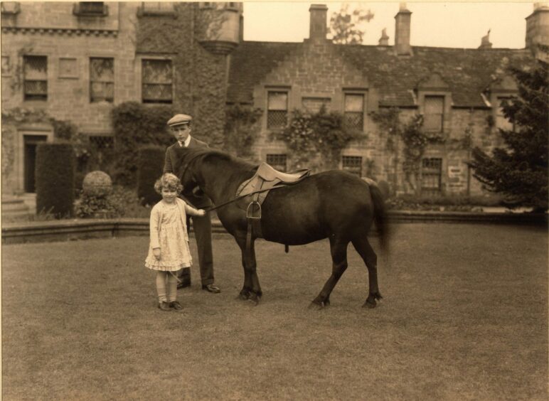 Young Princess Elizabeth at Glamis Castle