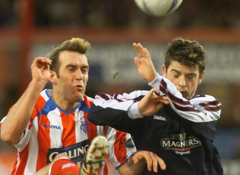 Bobby Linn in action for Dundee against Rangers in the SPL in 2003.