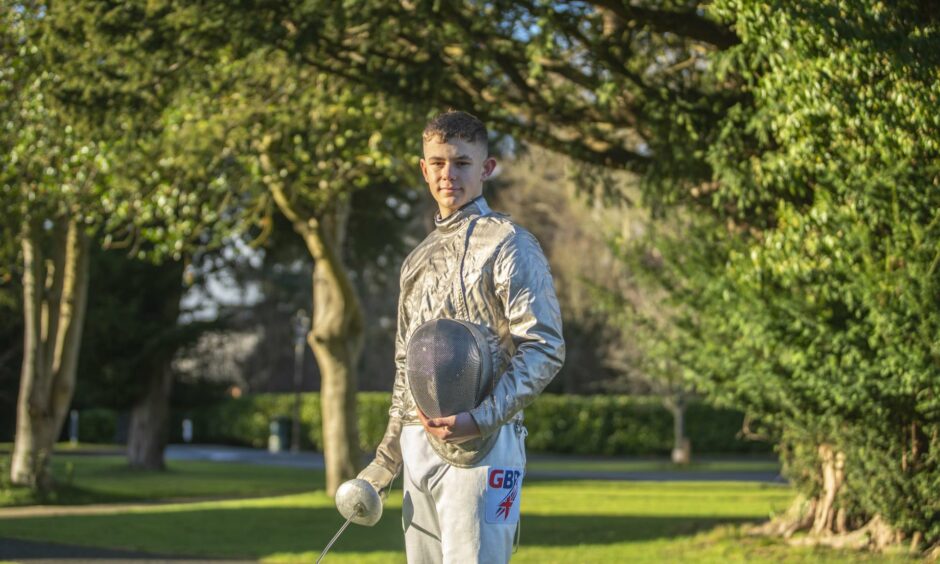 Joshua Bryden has been selected to fence at the 2022 Commonwealth Fencing Championships being held in London in August. Pic credit Strathallan School.