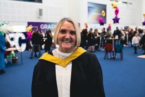Joyce Laird, Fife College's oldest graduate.