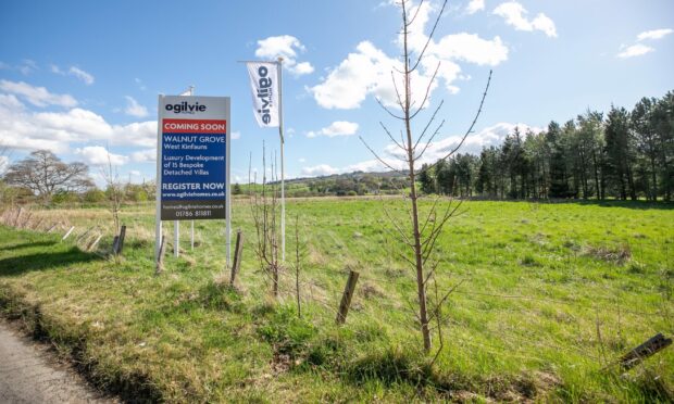 The Ogilvie Homes development site at West Kinfauns.