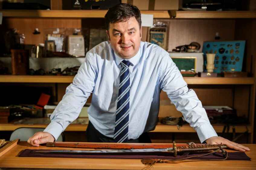 Jonathan Taylor, Sale Room Manager at Taylor's Auction Rooms in Montrose.