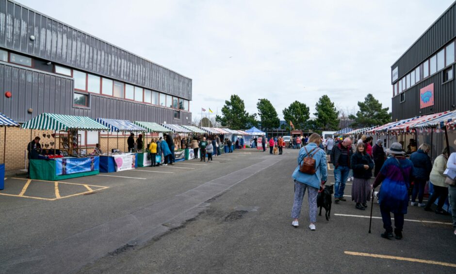 Entire East Neuk Market near Dalgety Bay.