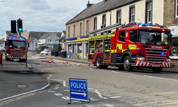 Three fire crews were despatched to tackle the blaze which broke out in the early hours of Wednesday morning.