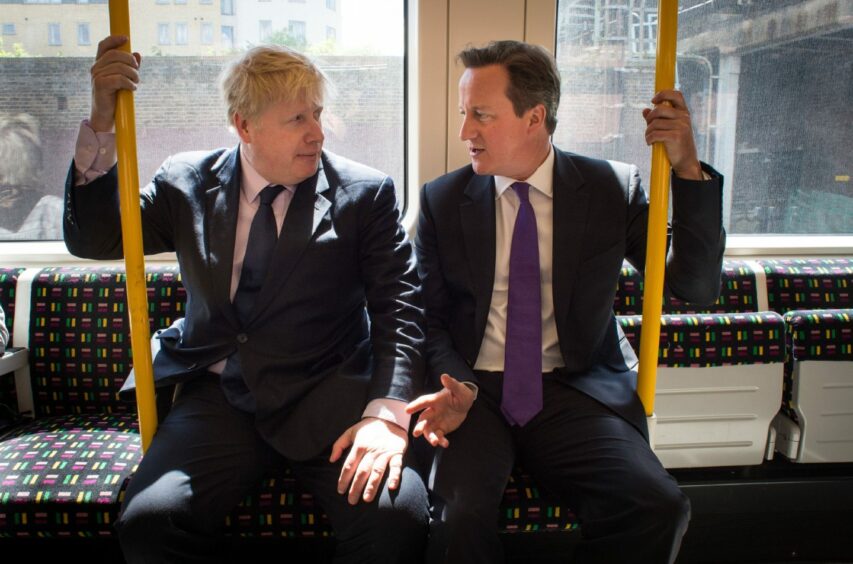 'One way ticket to Brexit, please'. Boris Johnson and David Cameron both set us on this journey. Photo: Stefan Rousseau/PA Wire.