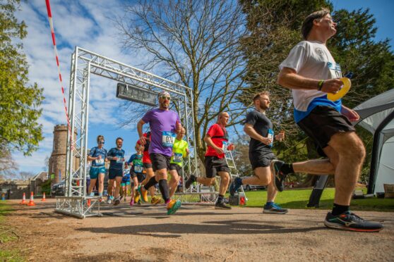 The Angus half-marathon returned after a two-year Covid absence. Pic: Steve MacDougall/DCT Media.