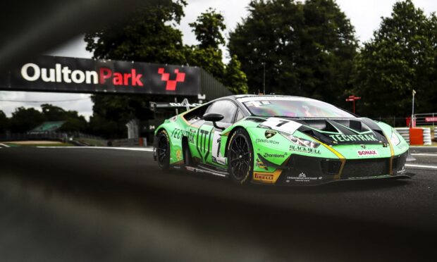 The Barwell Motorsport-prepared Lamborghini Huracan GT3 Sandy Mitchell will race at Oulton Park. Supplied by McMedia.