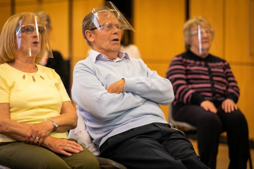 The choir belt out songs to help with dementia and Alzheimer's. 