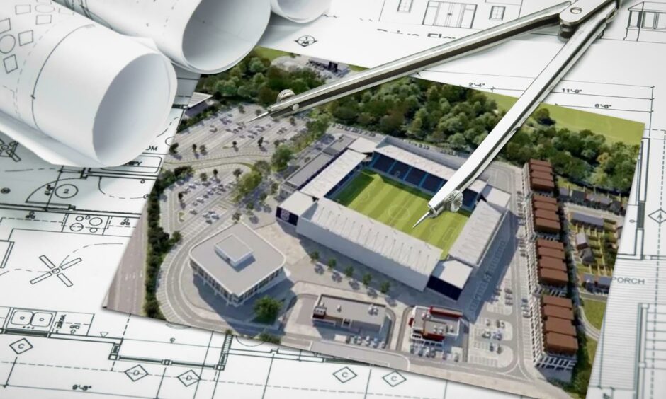 Plans for new Dundee FC stadium at Camperdown.