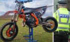 Police are hunting thieves stole the three bikes from an address in Methil.