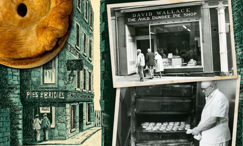 The Auld Dundee Pie Shop was where Wallace's famous pies and bridies were sold.