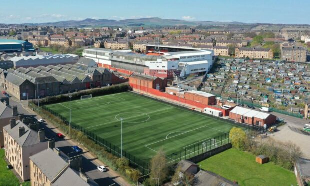 In the shadow of Tannadice: Gussie Park.