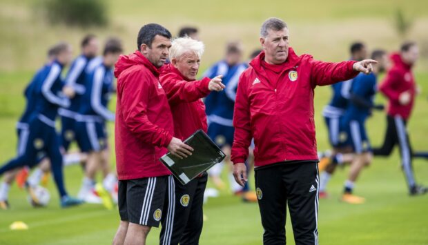 Callum Davidson joined Mark McGhee as part of Gordon Strachan's Scotland setup in 2017.