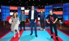 Martel with host Richard Osman and fellow guests on House of Games.