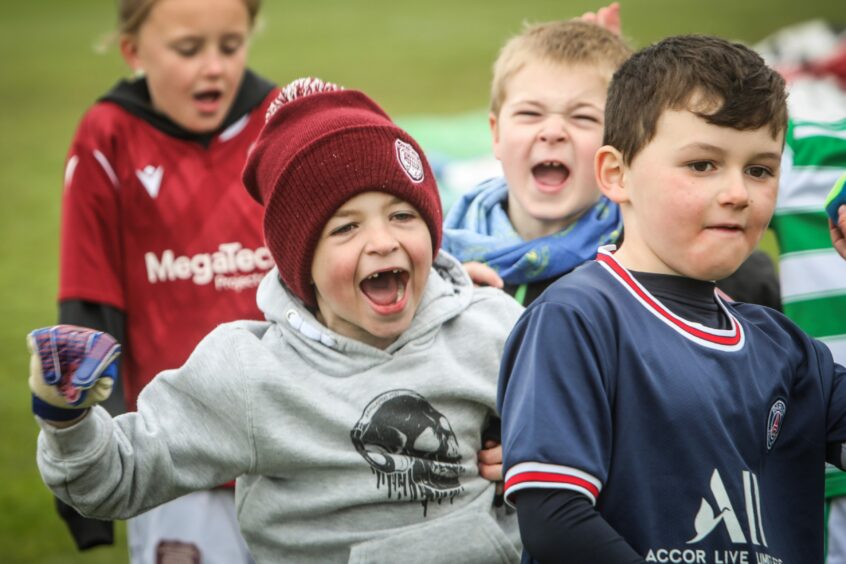 Happy faces at the Easter camp