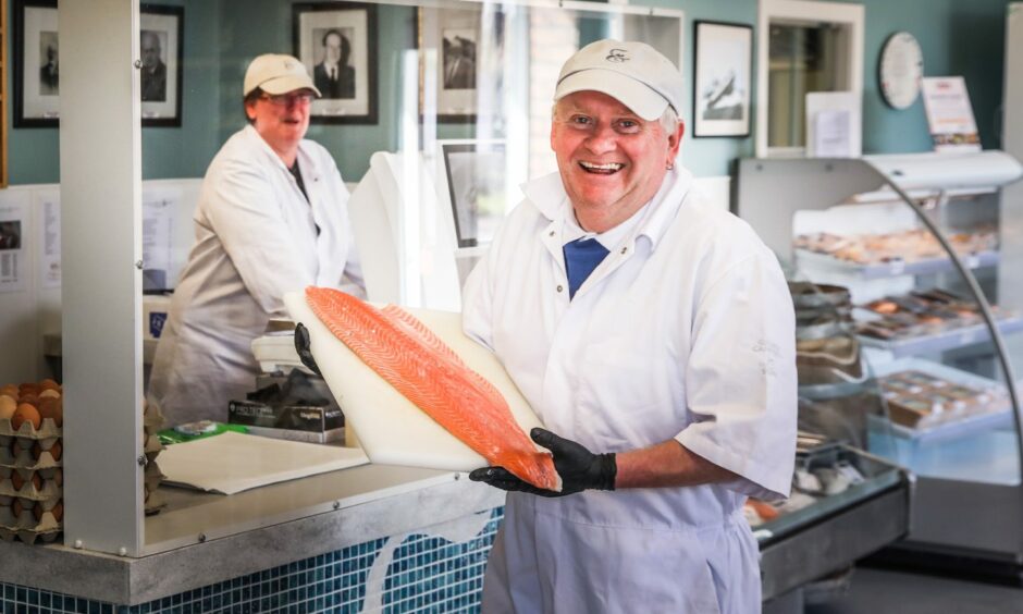 Long-serving fishmonger Scotty Wallace.