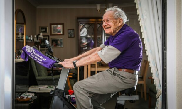 Harry Racionzer who will cycle one mile for every year he has been alive next week.