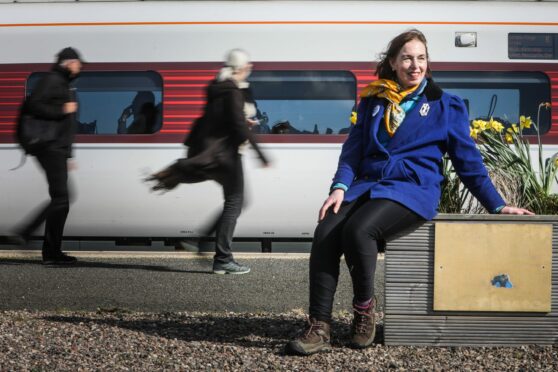 Councillor Jane Ann Liston is angry about cuts to Fife railway station ticket office opening hours. Image: Mhairi Edwards/DC Thomson