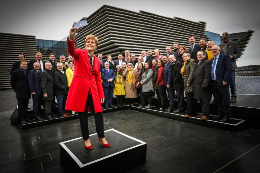 Nicola Sturgeon at the V&A in Dundee