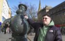 Paul Black hit the streets of Dundee to raise awareness of money muling