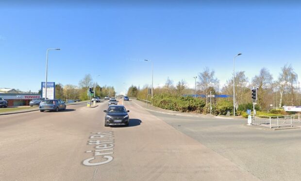 The incident happened on Crieff Road. Image: Google.