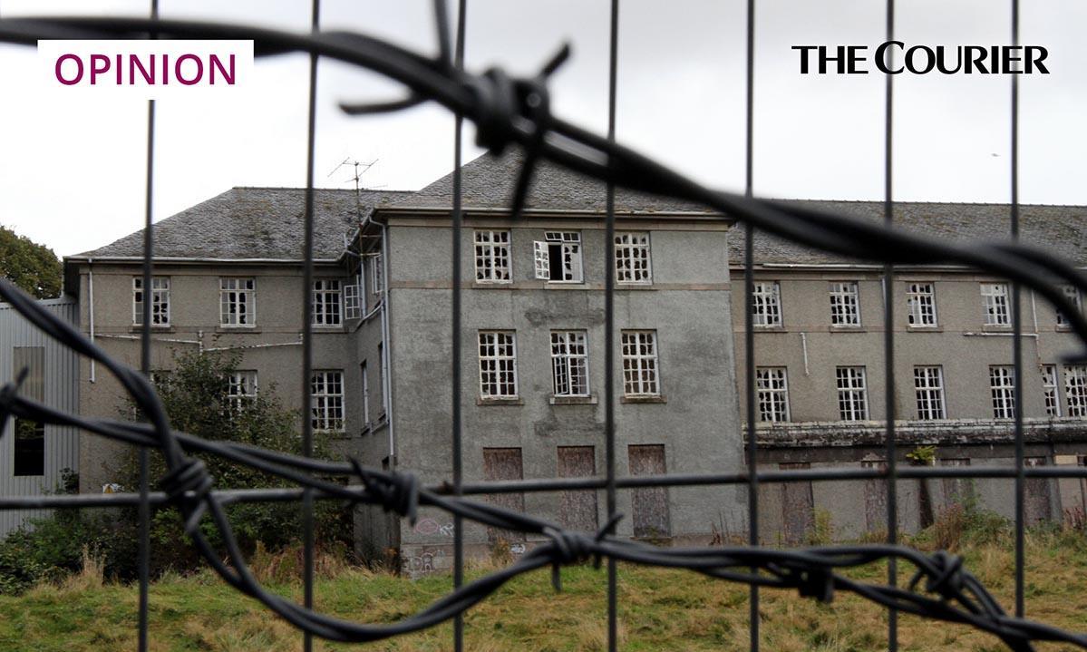 The derelict Strathmartine Hospital near Dundee has been a problem site for years.