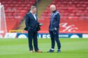 Dundee boss with captain Charlie Adam ahead of their Aberdeen clash.