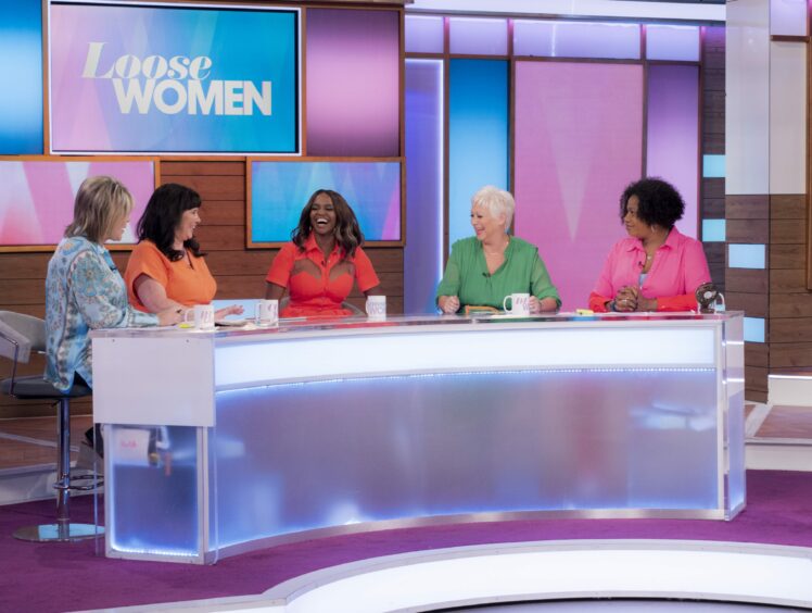 Coleen (second from left) is a panellist on Loose Women.