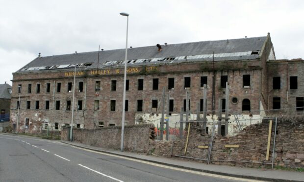 The former Wallace Craigie Works, run by William Halley and Sons, prior to its demolition.