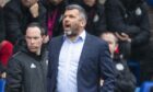 St Johnstone manager Callum Davidson during the defeat to St Mirren.