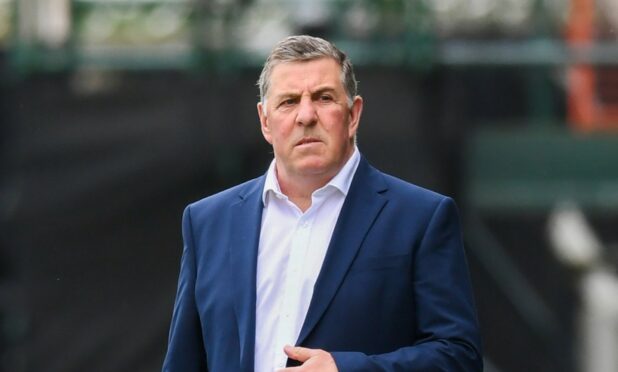 Dundee boss Mark McGhee at St Mirren.