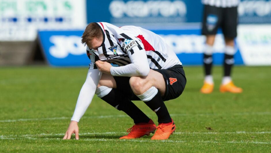 Dunfermline's Lewis Martin at full time