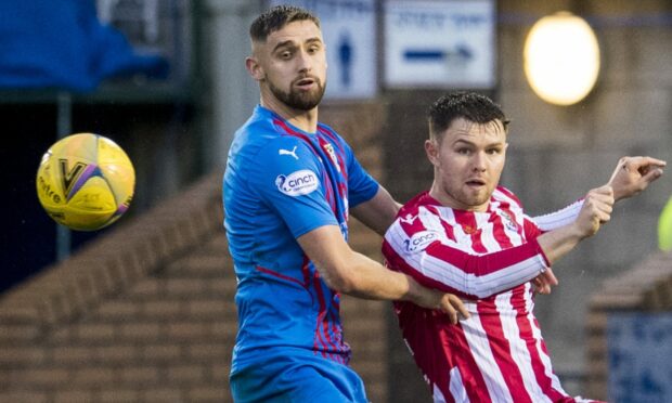 Robbie Deas in action against St Johnstone.