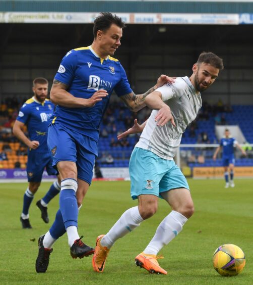 Melker Hallberg in action against Inverness