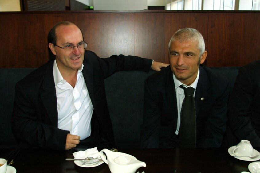 Giovanni di Stefano and Fabrizio Ravanelli's relationship soon turned sour.