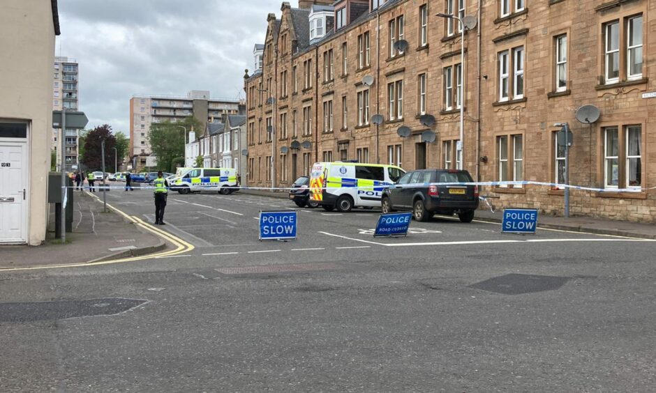 Police say the road in Perth remains closed