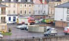 The crash on the High Street near Kirkcaldy Harbour. Supplied by Fife Jammer Locations.