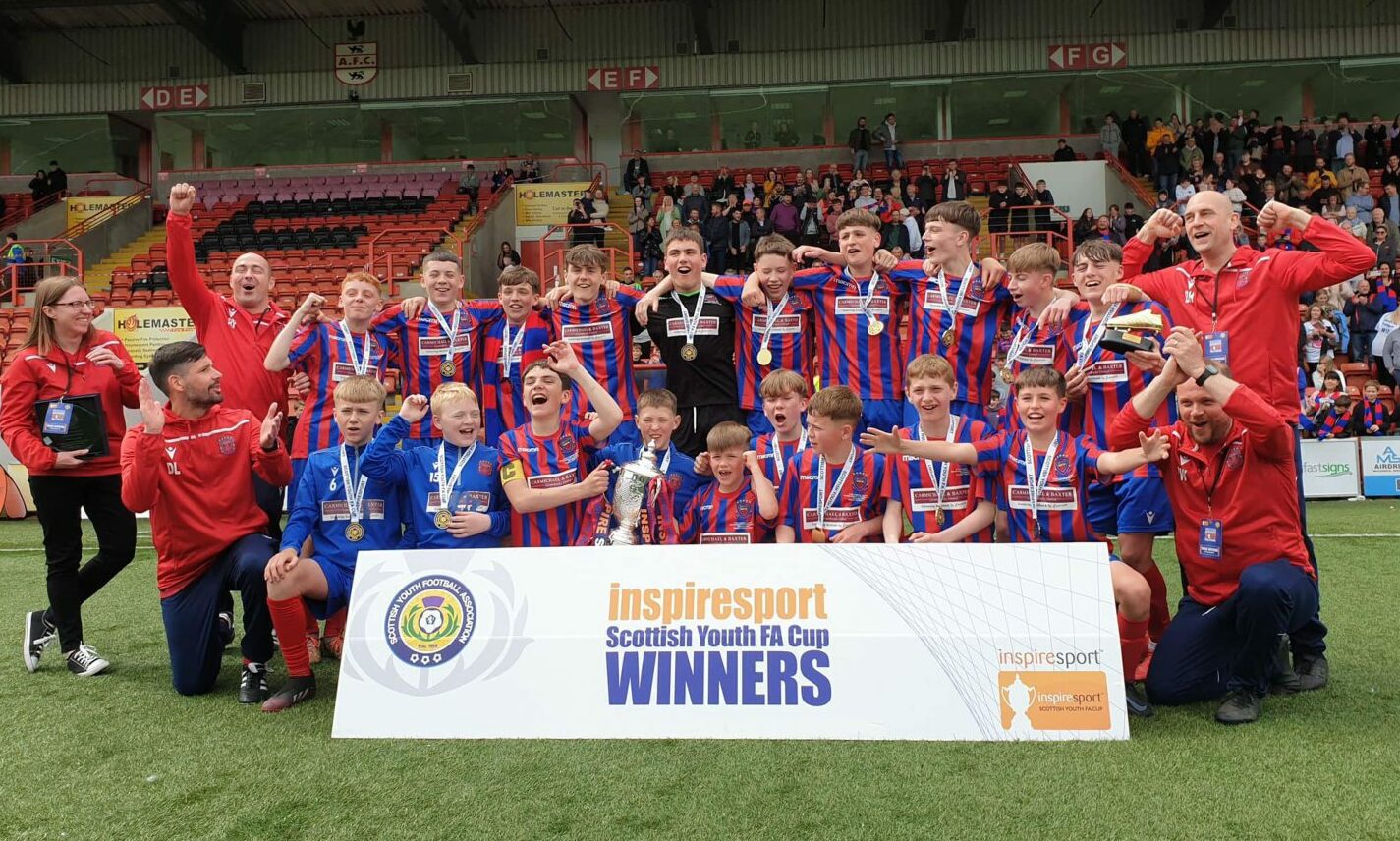 Dundee West boys team 'create history' with Scottish Youth FA Cup win