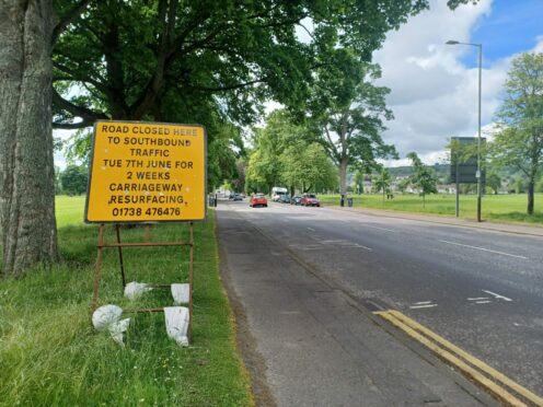 Road closures and parking restrictions will be in place on Edinburgh Road in Perth.
