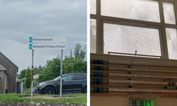 Viewlands Primary School was targeted once again and saw some of its windows smashed.